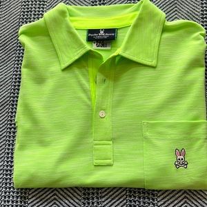 Psycho Bunny Golf Shirt - 8(xxl) Lime Green - excellent condition!
